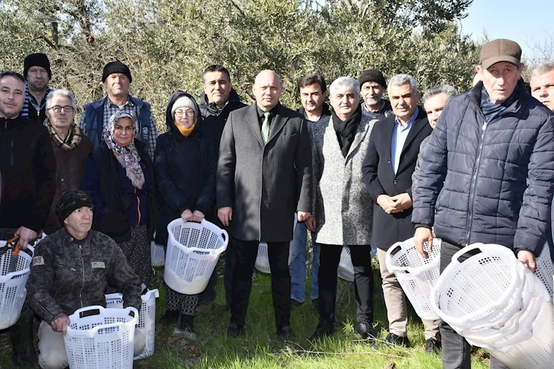 Zeytin Yetiştiriciliği Kursiyerlerine Koruyucu Ekipman Dağıtıldı