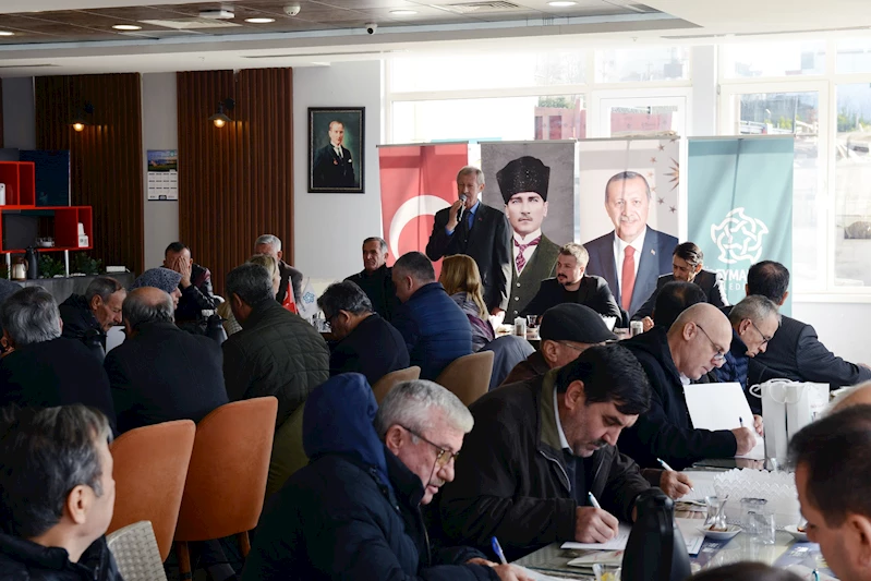 Başkan Uzunlar mahalle muhtarları ile buluştu