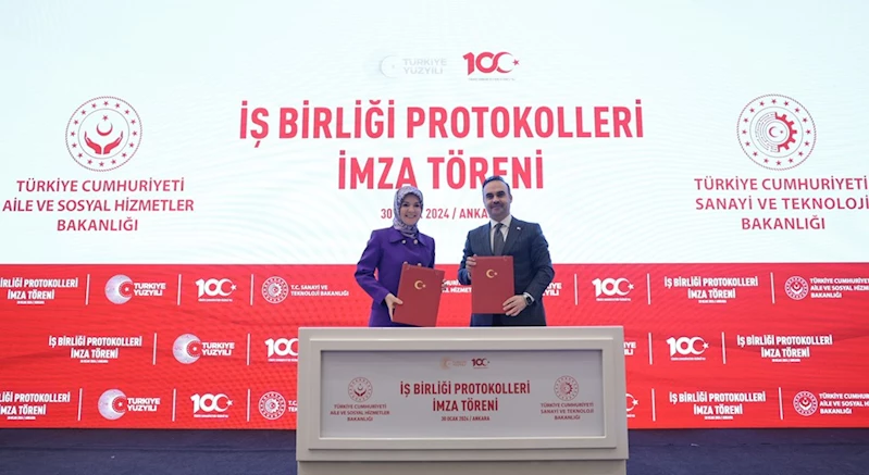 Aile ve Sosyal Hizmetler Bakanlığı ile Sanayi ve Teknoloji Bakanlığı Arasında Kadın Girişimciliğinin Güçlendirilmesine Yönelik İş Birliği