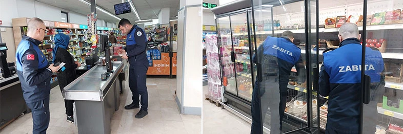 Büyükşehir Zabıtası tarihi geçmiş süt ürünlerini topladı