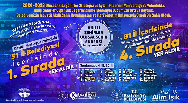 AKILLI ŞEHİRCİLİKTE KÜTAHYA FARKI