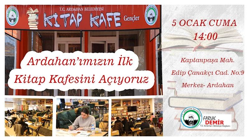 KİTAP KAFE AÇILIŞINA  DAVETLİSİNİZ