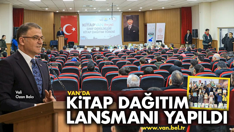 VAN’DA KİTAP DAĞITIM LANSMANI YAPILDI