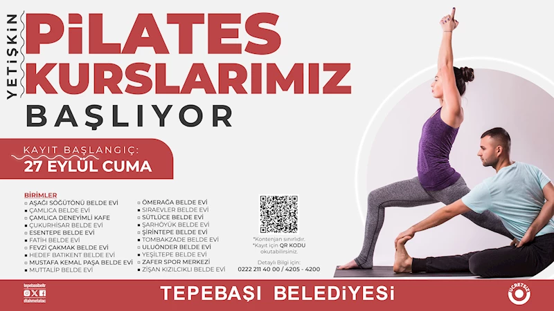 YETİŞKİN PİLATES KURSLARINA KAYITLAR BAŞLIYOR