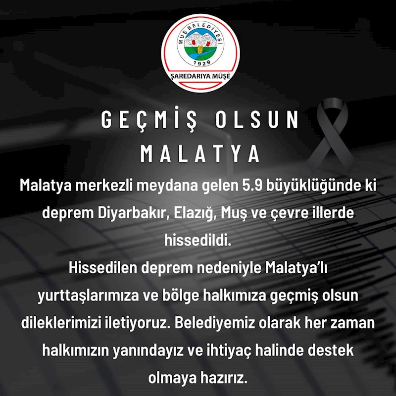 GEÇMİŞ OLSUN MALATYA