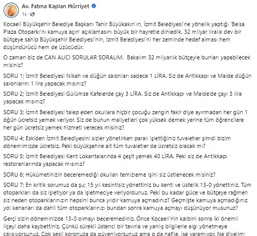 BAŞKAN HÜRRİYET, BÜYÜKAKIN’A SORDU