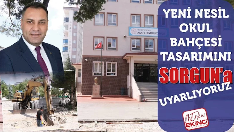 Yeni nesil okul bahçeleri Sorgun Belediyesi