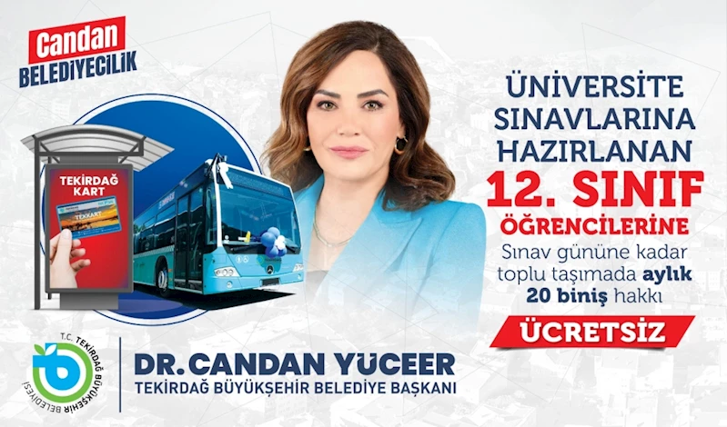 12. SINIF ÖĞRENCİLERİNE ULAŞIM MÜJDESİ