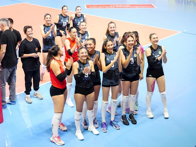 ETİMESGUT BELEDİYESİ VOLEYBOL TAKIMINDAN 3-0´LIK GALİBİYET