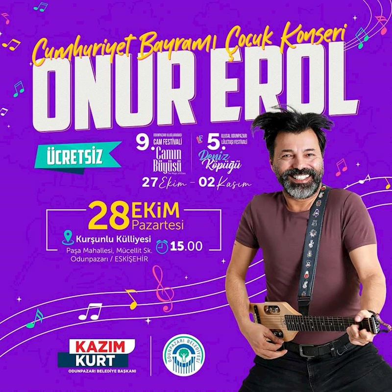 ODUNPAZARI BELEDİYESİ’NDEN ÇOCUKLARA ANLAMLI KONSER