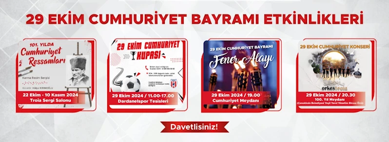 29 Ekim Cumhuriyet Bayramı Etkinliklerinde Buluşalım