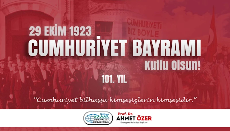 29 Ekim Cumhuriyet Bayramı Kutlu Olsun