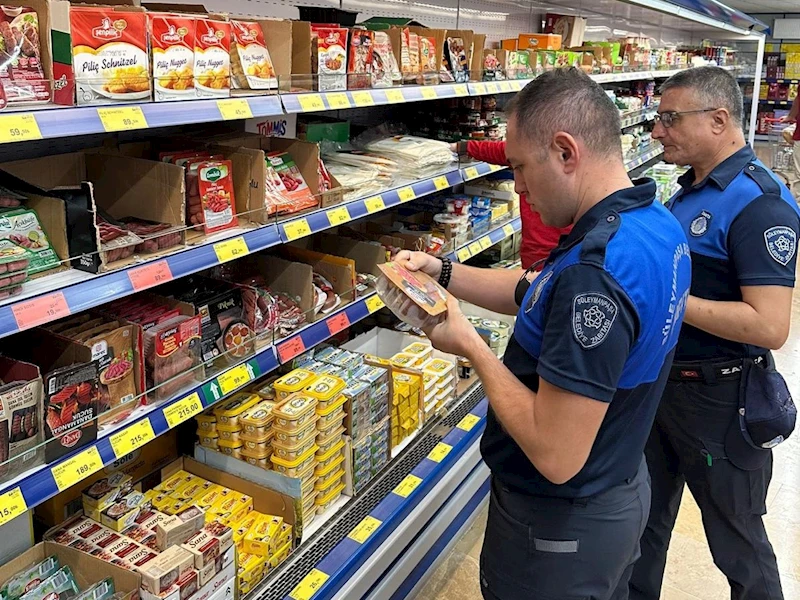 Süleymanpaşa Belediyesi Zabıta Ekiplerinden Market Denetimi