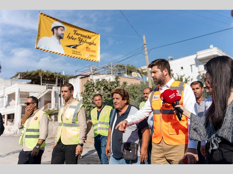 BAŞKAN BOLTAÇ, YOL ÇALIŞMALARINI YERİNDE İNCELEDİ