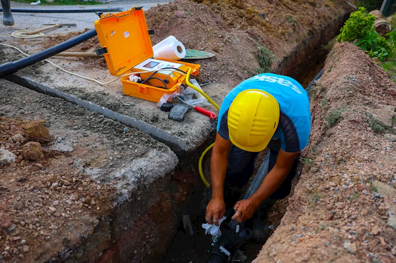 Uzakkışla Mahallesi’nin 4 bin metrelik içme suyu hattı kısa sürede yenilendi
