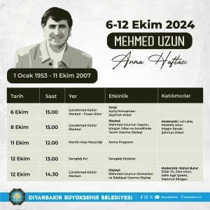 Yazar Mehmed Uzun’un anısına etkinlikler düzenlenecek