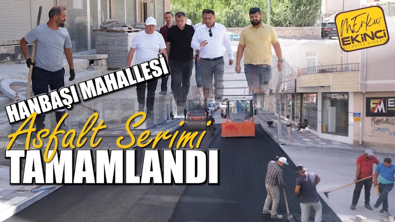 Hanbaşı Mahallesinde Asfalt Serimi Tamamlandı