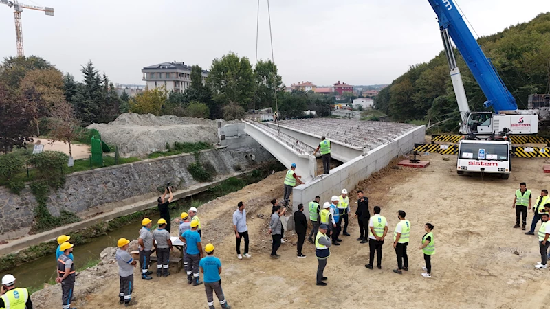 Göktürk Bağlantı Yolu Projesi’nde çalışmalar hız kesmeden devam ediyor