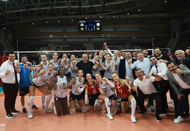 Kadın voleybol takımından ilk maç ilk galibiyet