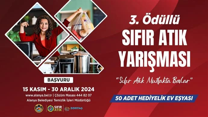 ‘SIFIR ATIK MUTFAKTA BAŞLAR’ YARIŞMASI 3. KEZ BAŞLIYOR