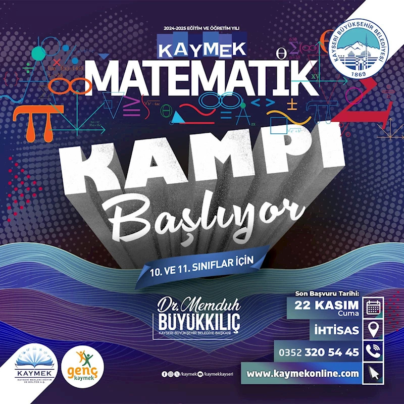 KAYMEK’in Matematik Kampı Kayıtları Başladı