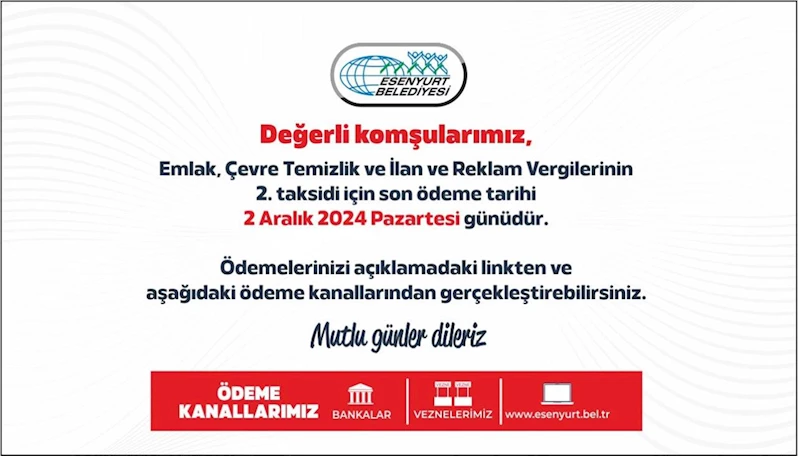 Emlak, Çevre Temizlik ve İlan ve Reklam Vergileri