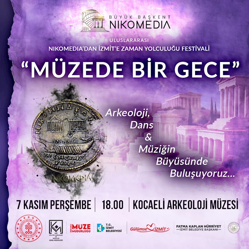 İZMİTLİLER “MÜZEDE BİR GECE” İLE KÜLTÜREL BİR YOLCULUĞA ÇIKACAK