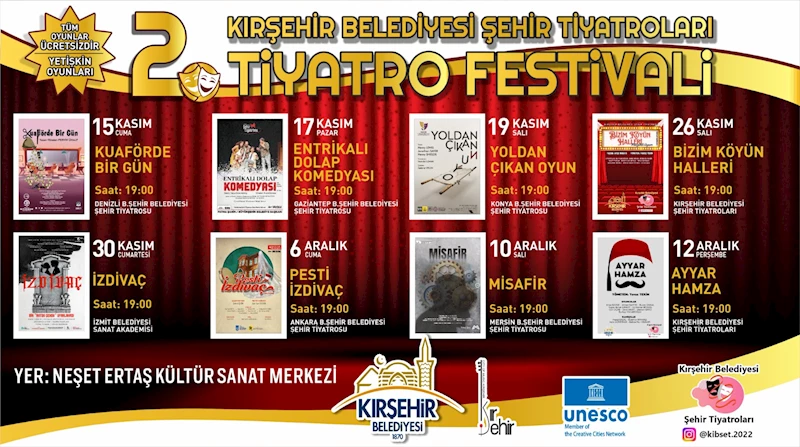 TİYATRO FESTİVALİ 15 KASIM