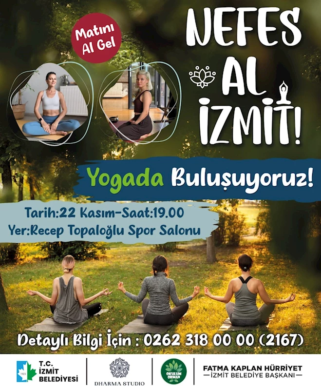 “NEFES AL İZMİT” YOGA ETKİNLİKLERİ DEVAM EDİYOR