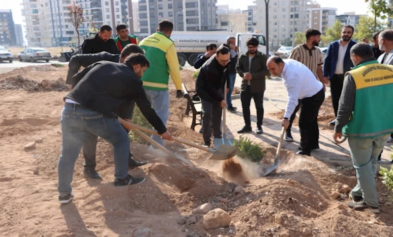 KARAKÖPRÜ’DE AĞAÇLANDIRMA KAMPANYASI BAŞLADI