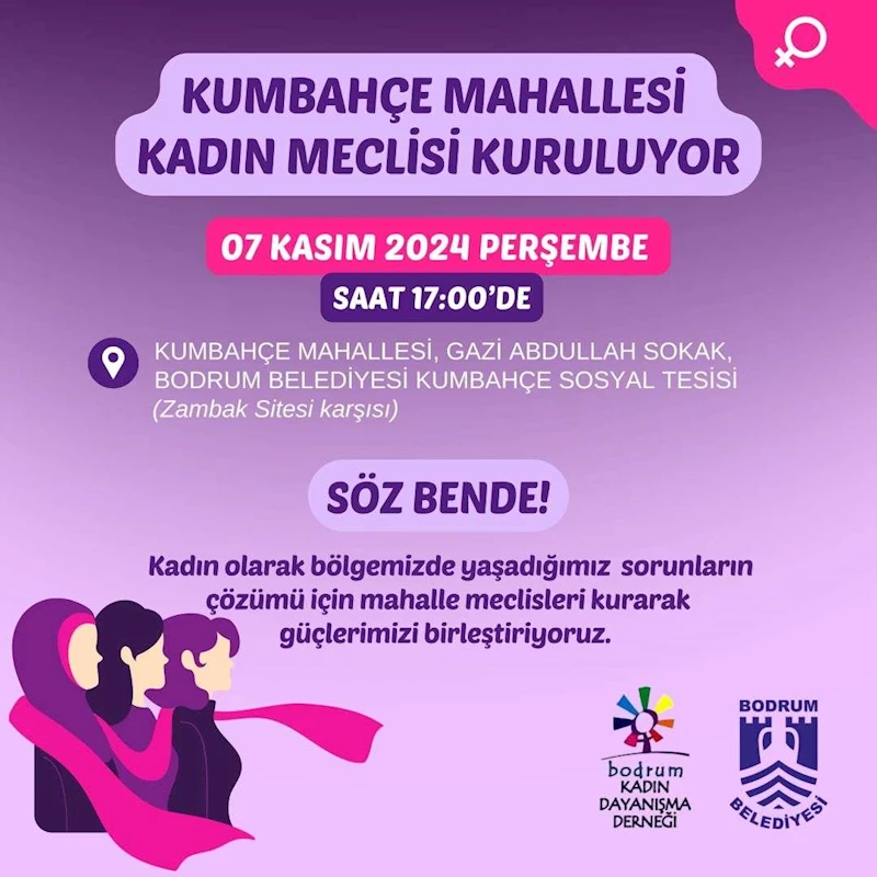 “SÖZ BENDE!” SLOGANIYLA AKYARLAR MAHALLESİ KADIN MECLİSİ KURULDU