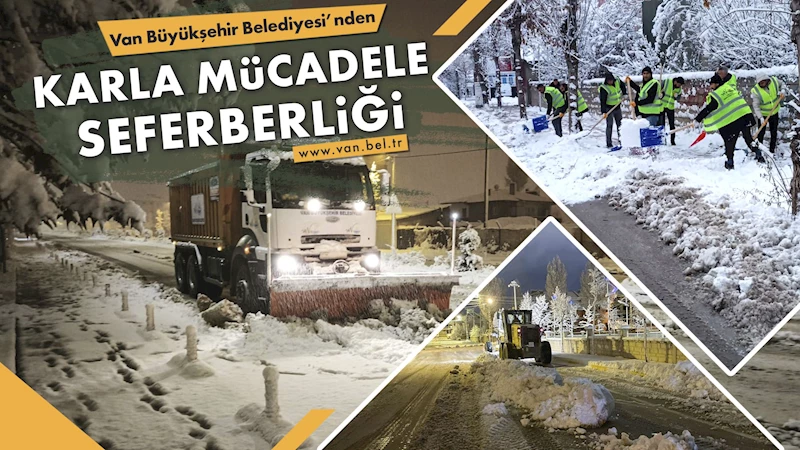 Büyükşehir Belediyesi’nden karla mücadele seferberliği