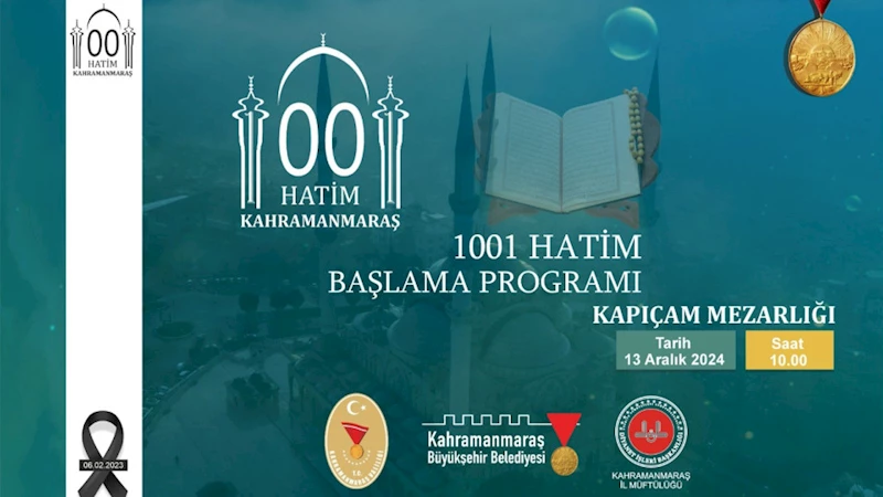 Deprem Şehitleri 1001 Hatim ile Anılacak