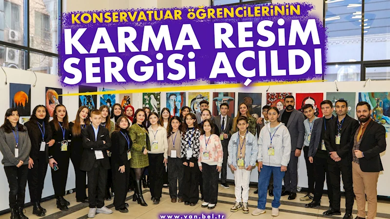 Konservatuar öğrencilerinin karma resim sergisi açıldı