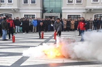 Osmangazi Belediyesi Personele Deprem ve Yangın Tatbikatı Gerçekleştirdi