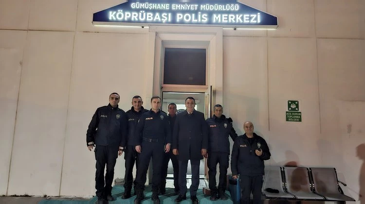 BAŞKANIMIZ, KÖPRÜBAŞI POLİS MERKEZİNİ ZİYARET EDEREK POLİSLERİMİZLE HASBİHAL ETTİ