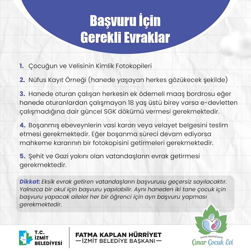 ERENLER VE EKOPARK ÇINAR ÇOCUK EVLERİ 2024-2025 EĞİTİM DÖNEMİ ÖN KAYITLARI BAŞLADI