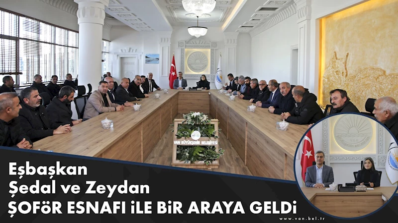 Eşbaşkan Şedal ve Zeydan şoför esnafı ile bir araya geldi