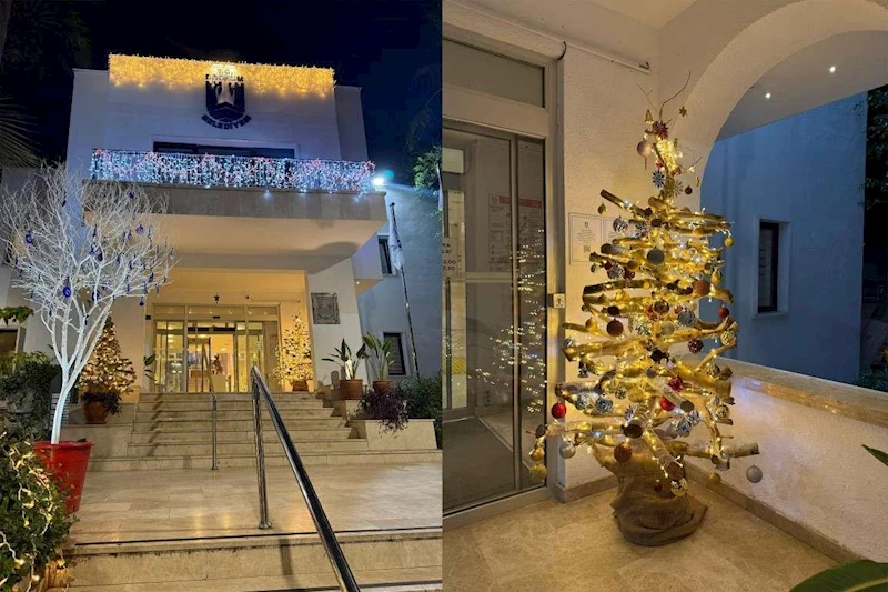 BELEDİYEDEN ÇEVRE DOSTU YENİ YIL AĞAÇLARI