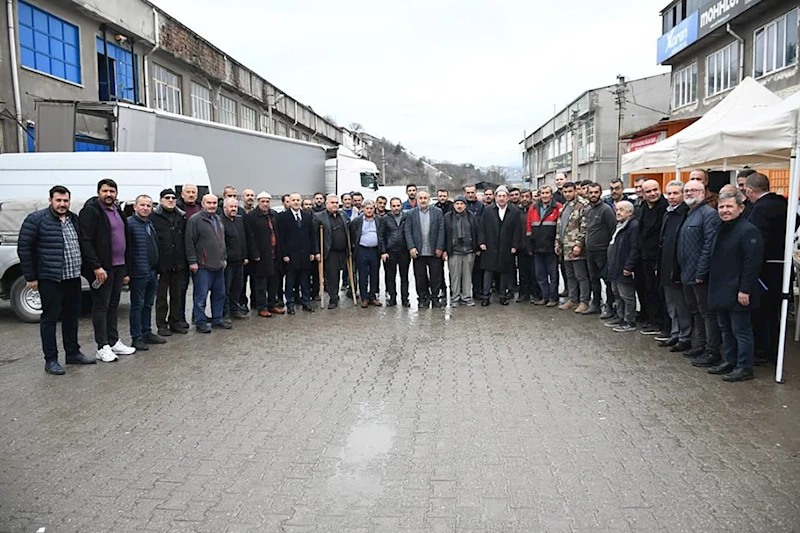 Başkan Vergili Öğlebeli Sanayi Sitesi Esnaflarıyla Bir Araya Geldi