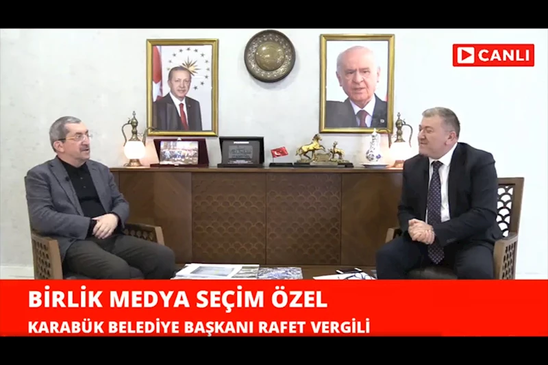 Başkan Vergili Birlik Medya Seçim Özel Programının Canlı Yayın Konuğu Oldu