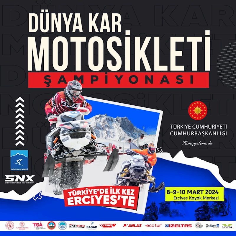 Turizmin Amiral Gemisi Erciyes, Dünya Kar Motosikleti Şampiyonası ve Erciyes Cup’a Ev Sahipliği Yapacak
