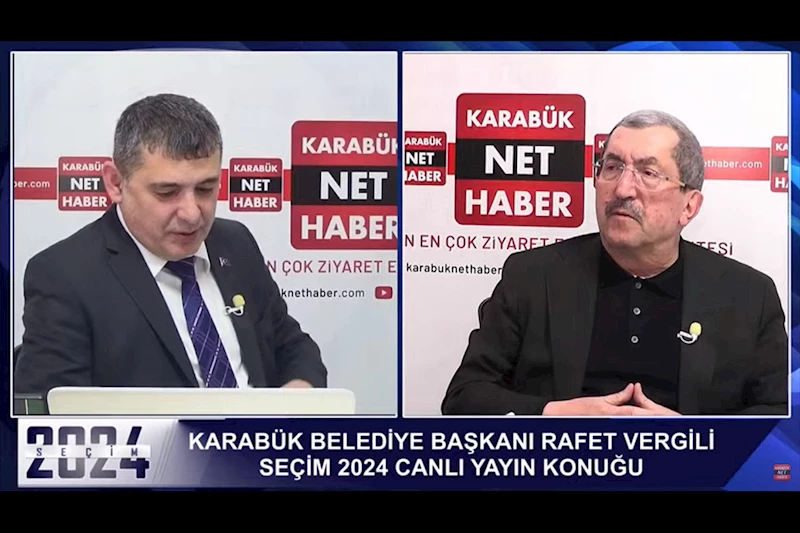 Başkan Vergili Karabük Net Haber Canlı Yayınına Katıldı