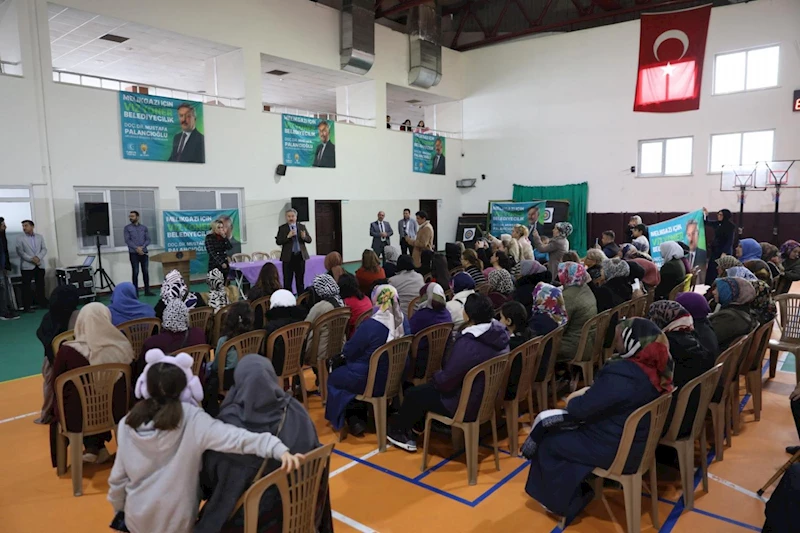 BAŞKAN PALANCIOĞLU, DANIŞMENTGAZİ MAHALLESİNİN HANIMLARIYLA BİR ARAYA GELDİ