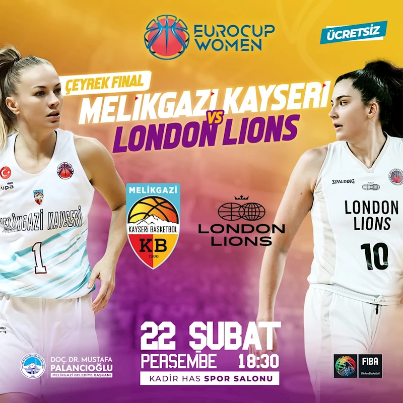 HAYDİ KAYSERİ!  EUROCUP ÇEYREK FİNAL HEYECANINA ORTAK OLMAK İÇİN HEP DESTEK TAM DESTEK