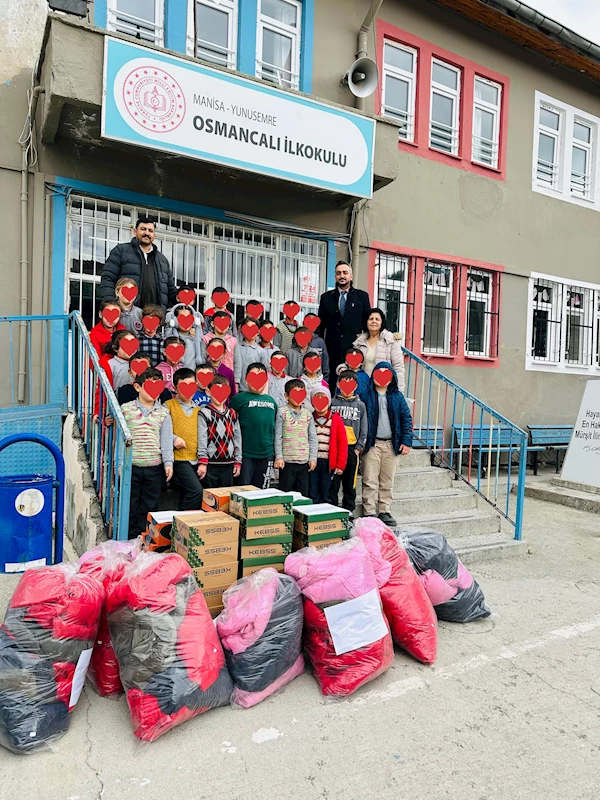 Başkan Ergün’den Osmancalı İlkokulu Öğrencilerine Bot ve Mont Desteği