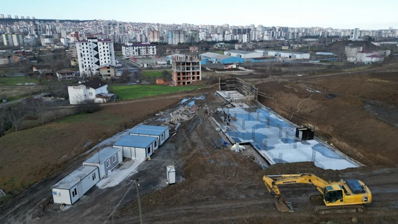 Canik Futbol Sahası inşaatı başladı