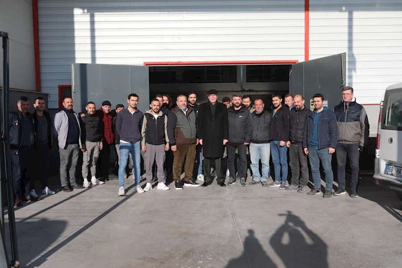KAZIM KURT TALAT TEMEL LOJİSTİK’İ ZİYARET ETTİ