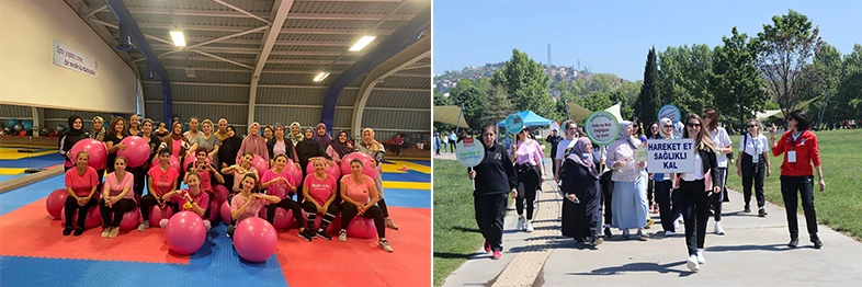 Gebzeli anneler sağlıklı yaşam yolculuğunda