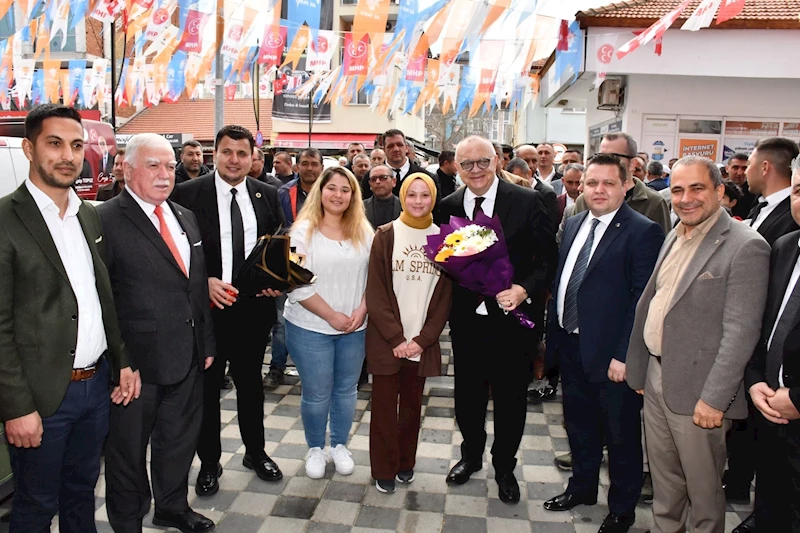 Cumhur İttifakı Adayları Başkan Ergün ve Başkan Topuz Teşkilatlarla Buluştu